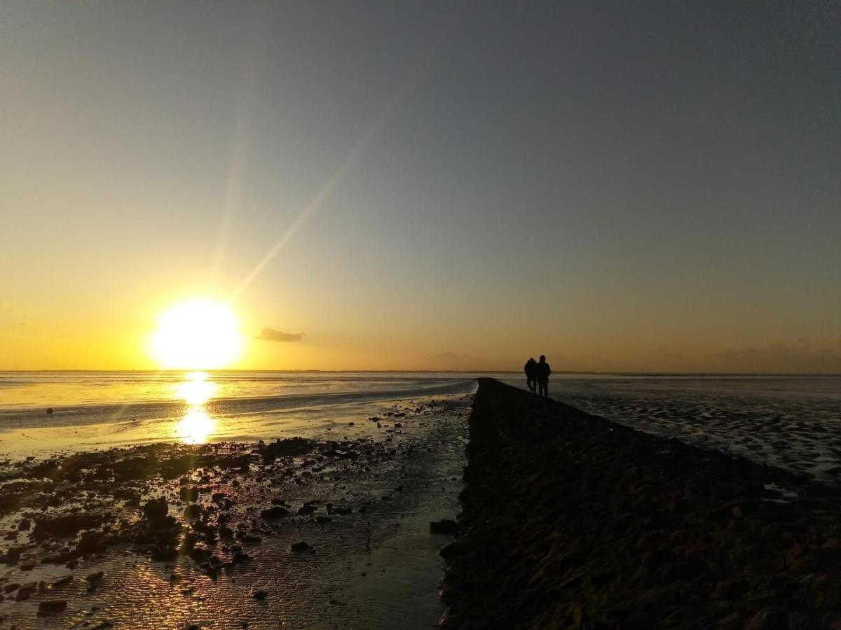 Haus MeerErleben - Urlaub mit Hund an der Nordsee Schweiburg Exterior foto